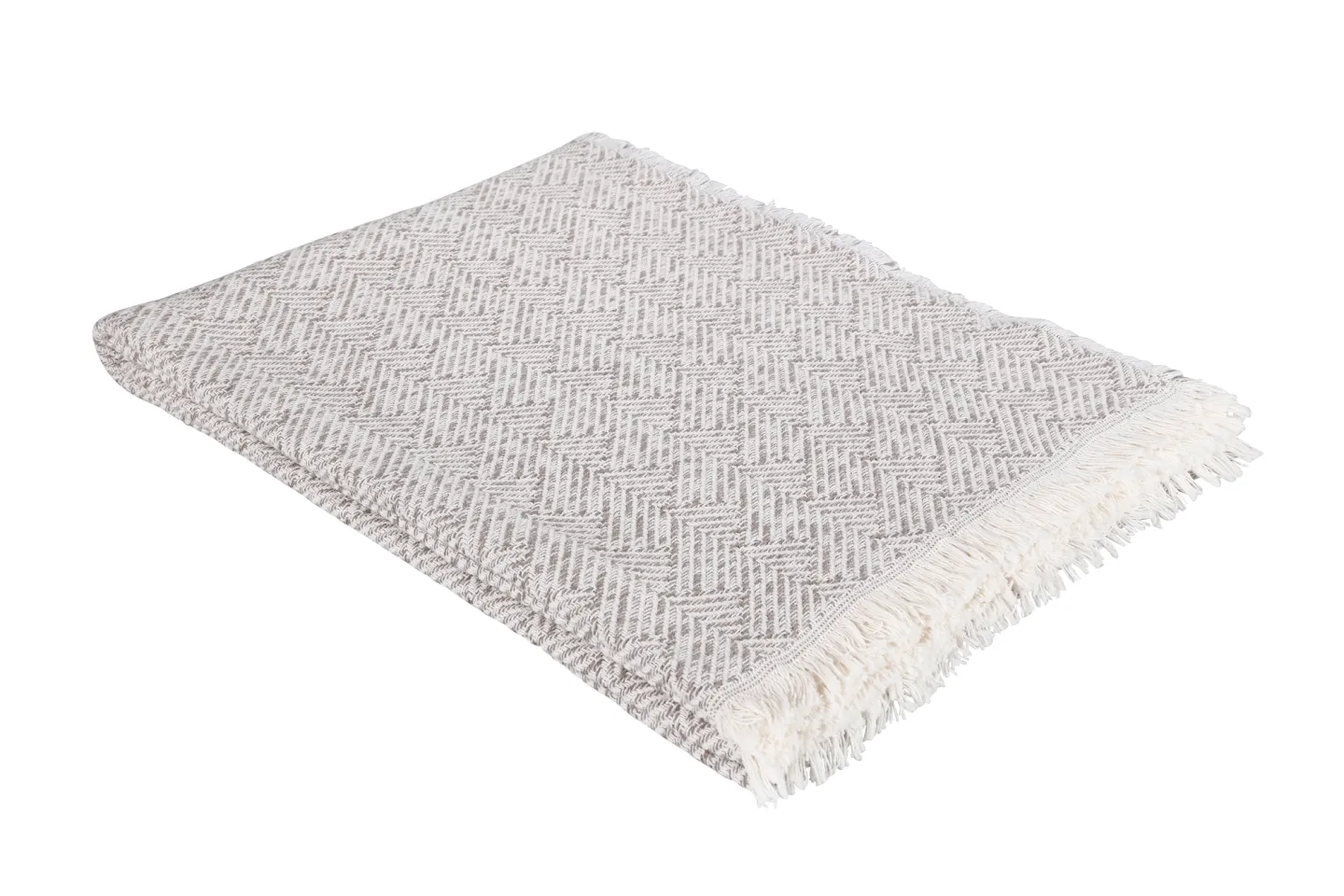 Eskitex AG Plaid Mykonos Taupe 140 x 200 cm Braun | Schubiger Möbel
