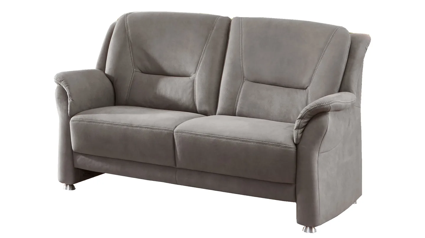 Einzelsofa 2-Sitzer grau 146 cm Federkern - LIGERO