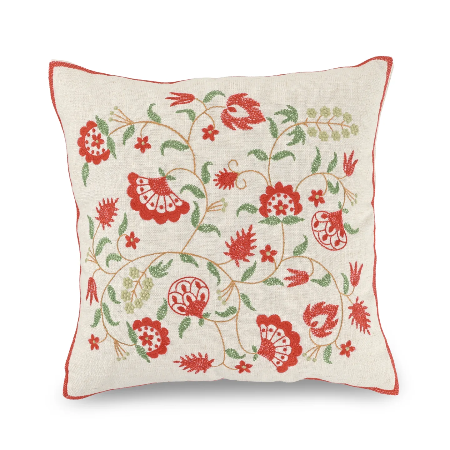 Putetrekk - Kalmar Embroidered Cushion Cover (multi) (Størrelse: 45 x 45 cm)
