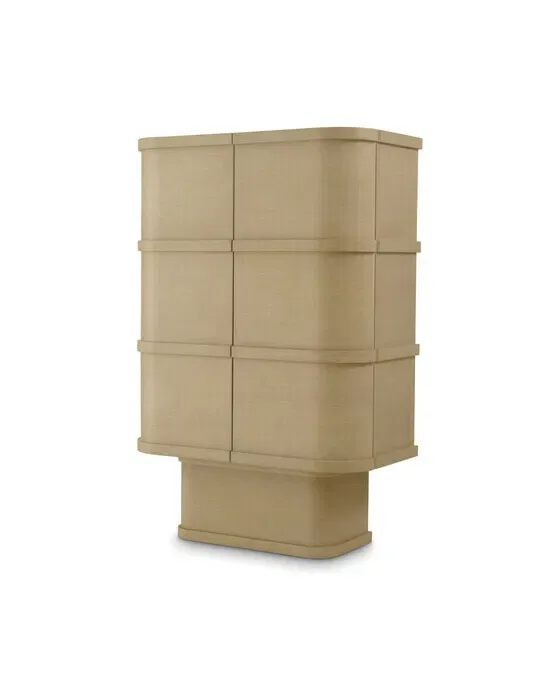 Cabana Bar Cabinet Washed Oak