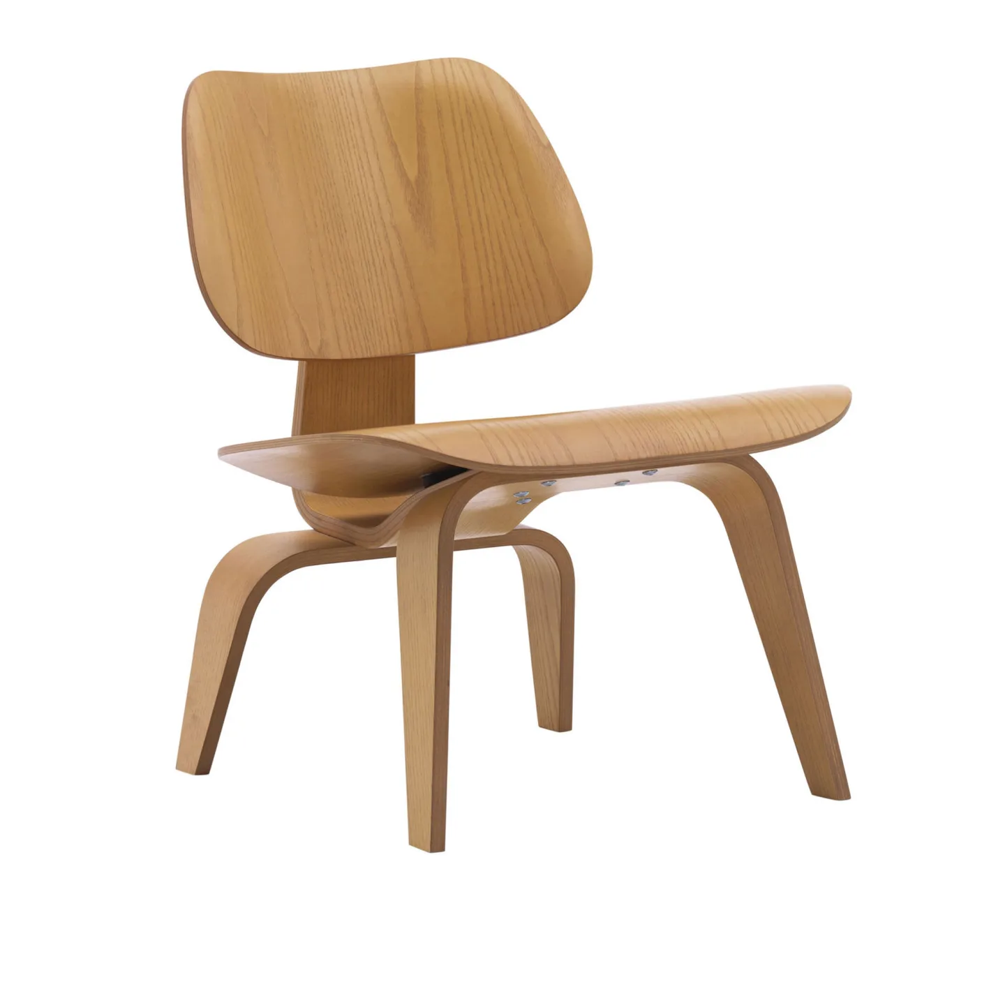 Vitra - Plywood Group - LCW, Plywood - Svart ek - Fåtöljer - Charles & Ray Eames - Brun - Trä