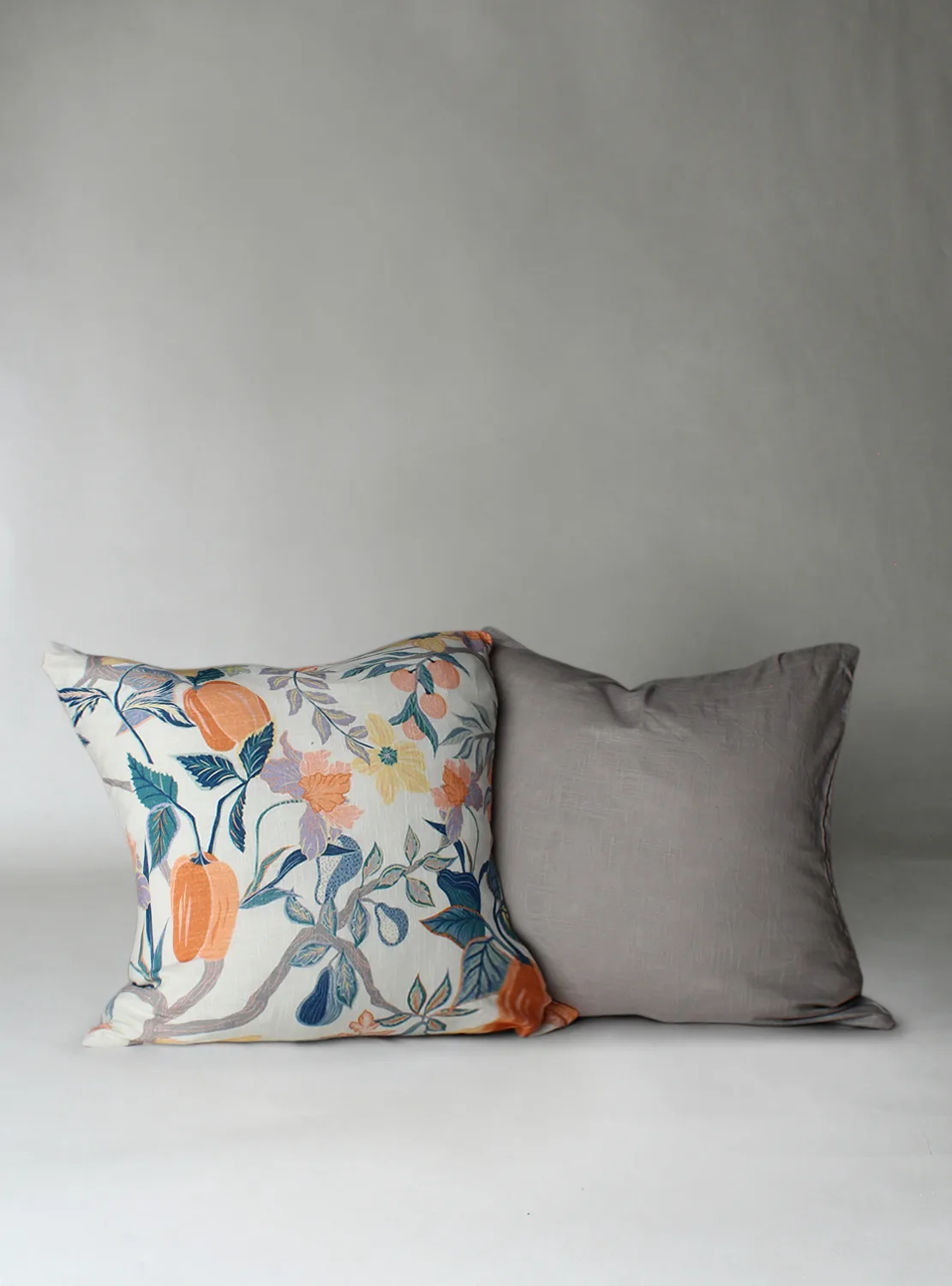 Putetrekk x 2 - Sofi-Lee (oransje) (Størrelse: 45 x 45 cm)