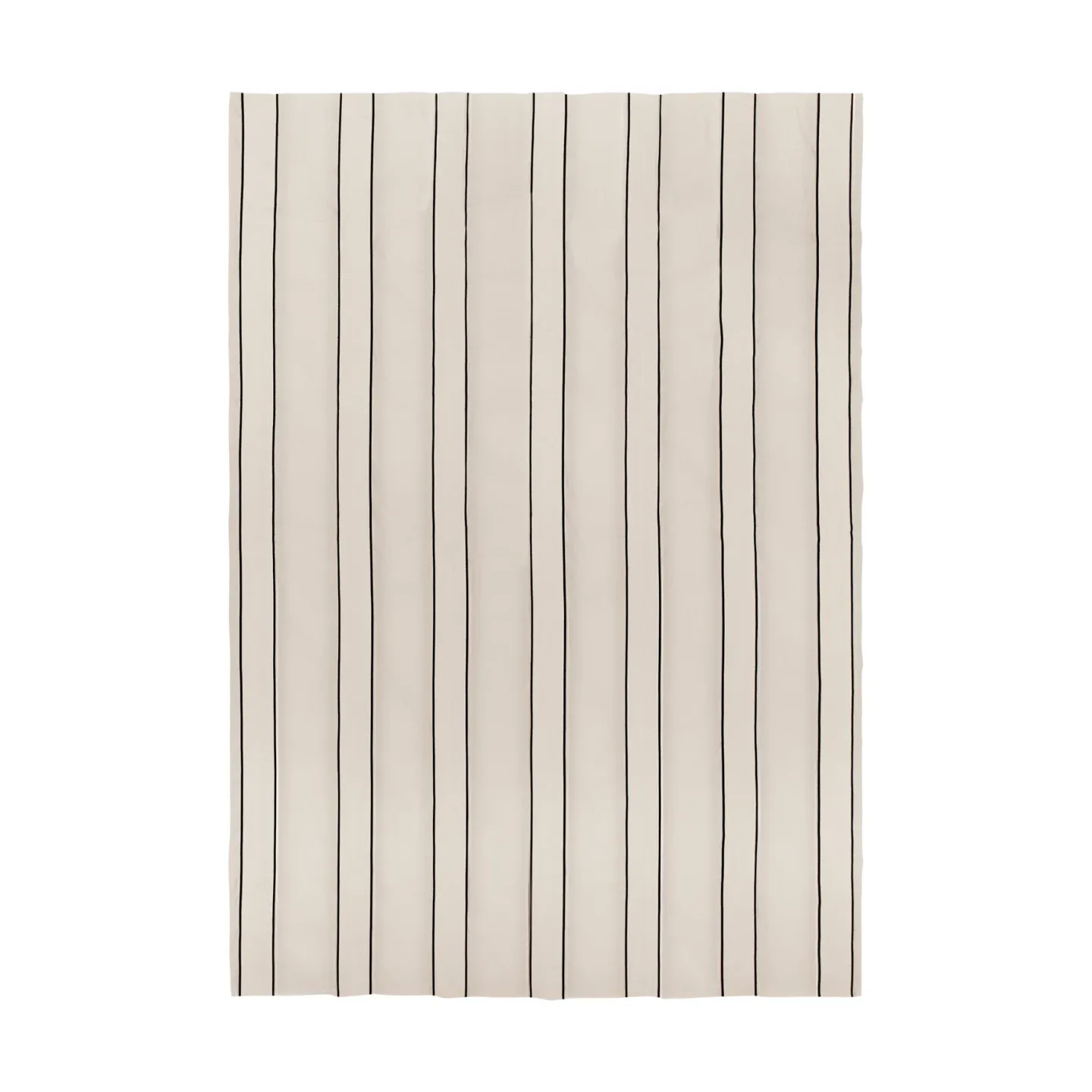 Ferm Living Twill överkast Off-white-black, 180x260 cm