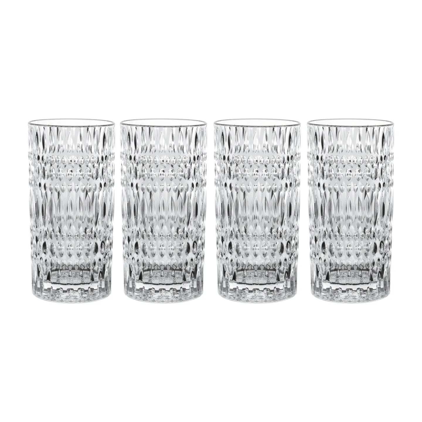 Nachtmann Ethno Longdrinkglas 43,4 cl 4er Pack Klar