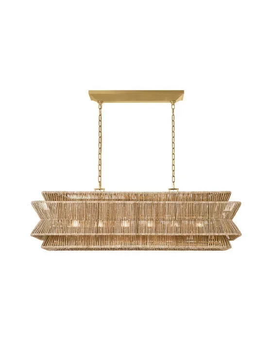 Antigua 54" Linear Natural Abaca