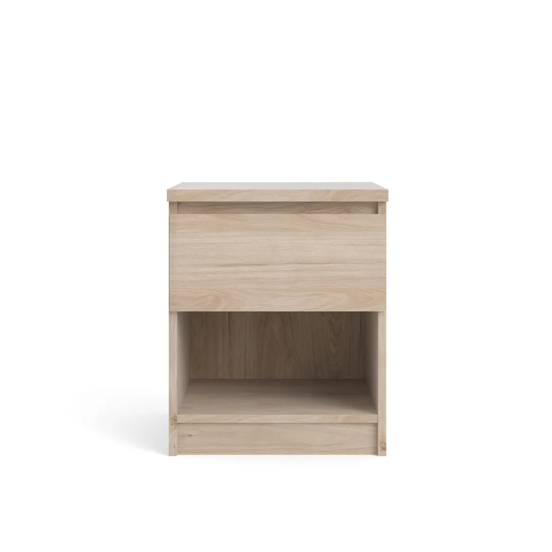 Nada Nachttisch 1 Schublade Hickory-Dekor.