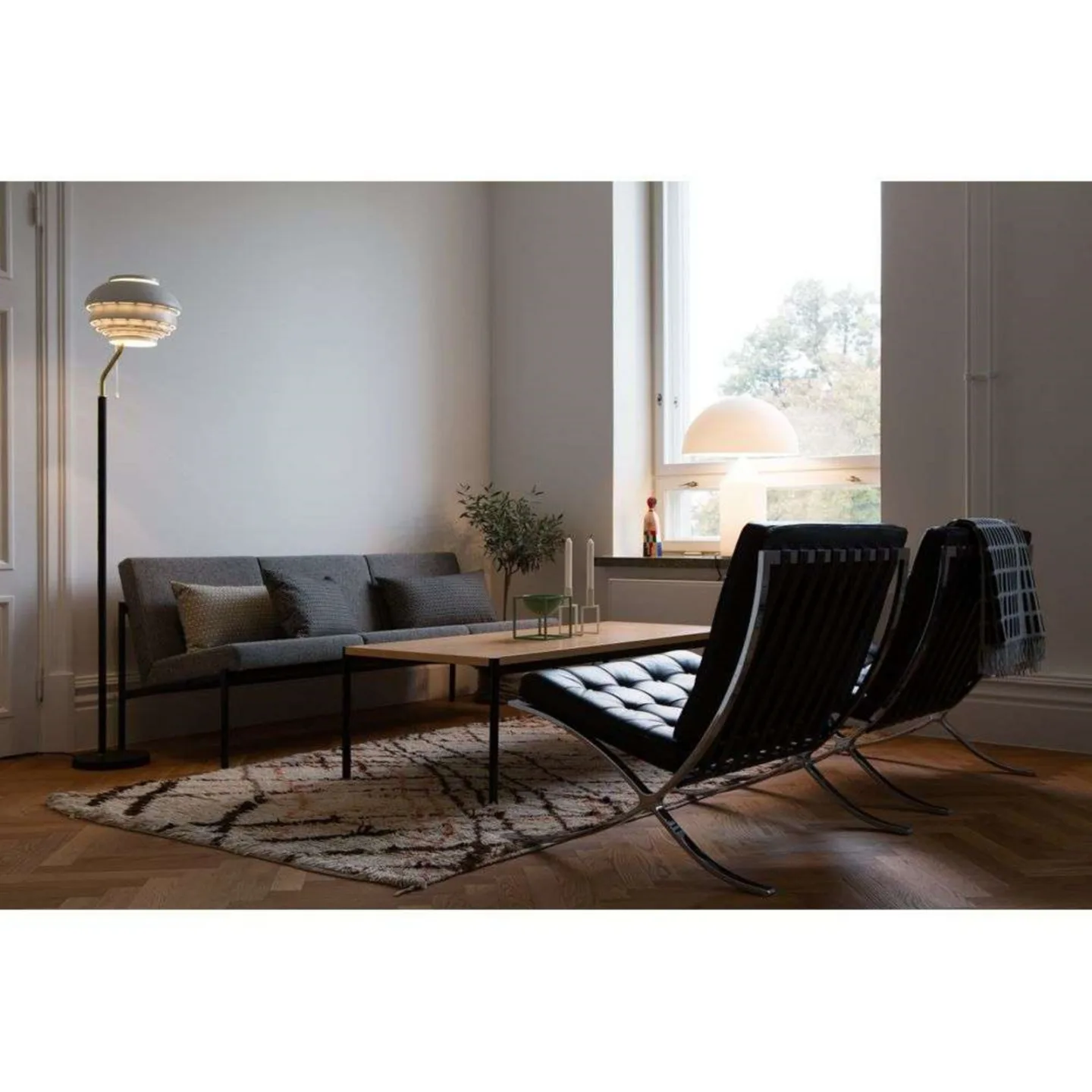 A808 Stehleuchte White - Artek - Wohnzimmer - Metall