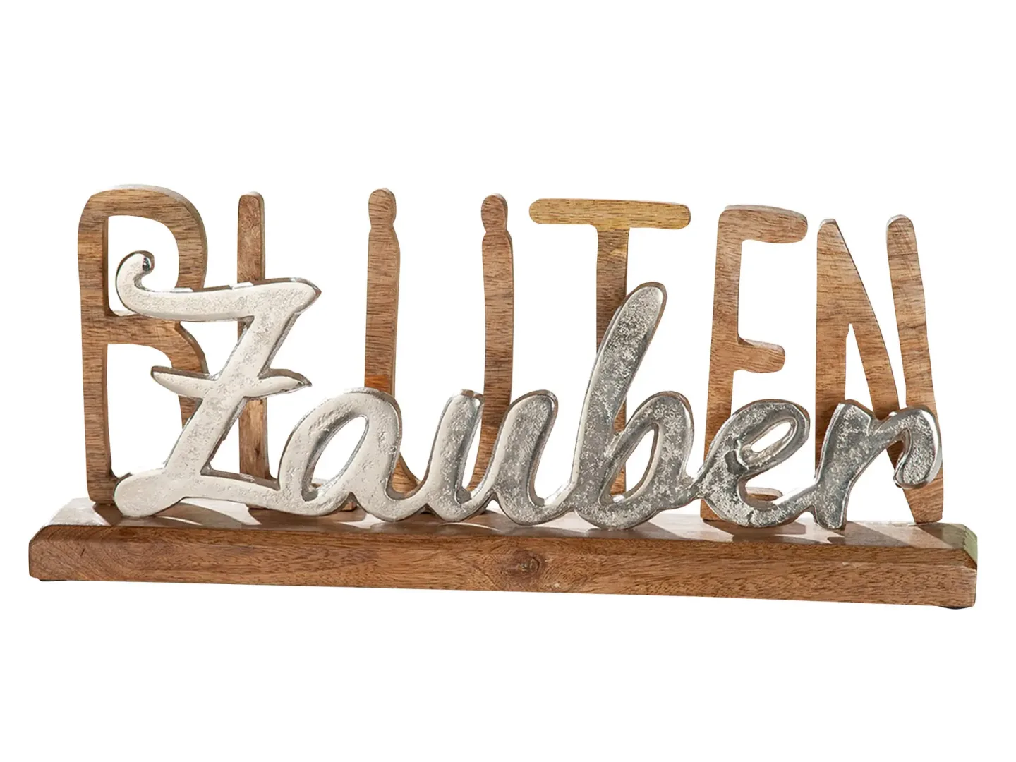 Gilde Figur Blütenzauber Holz Metall H: 17 cm | Schubiger Möbel