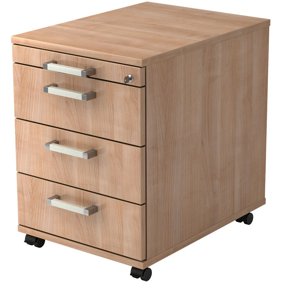 Rollcontainer Office Nussbaum Dekor Holzwerkstoff B 42.8 H 59 cm
