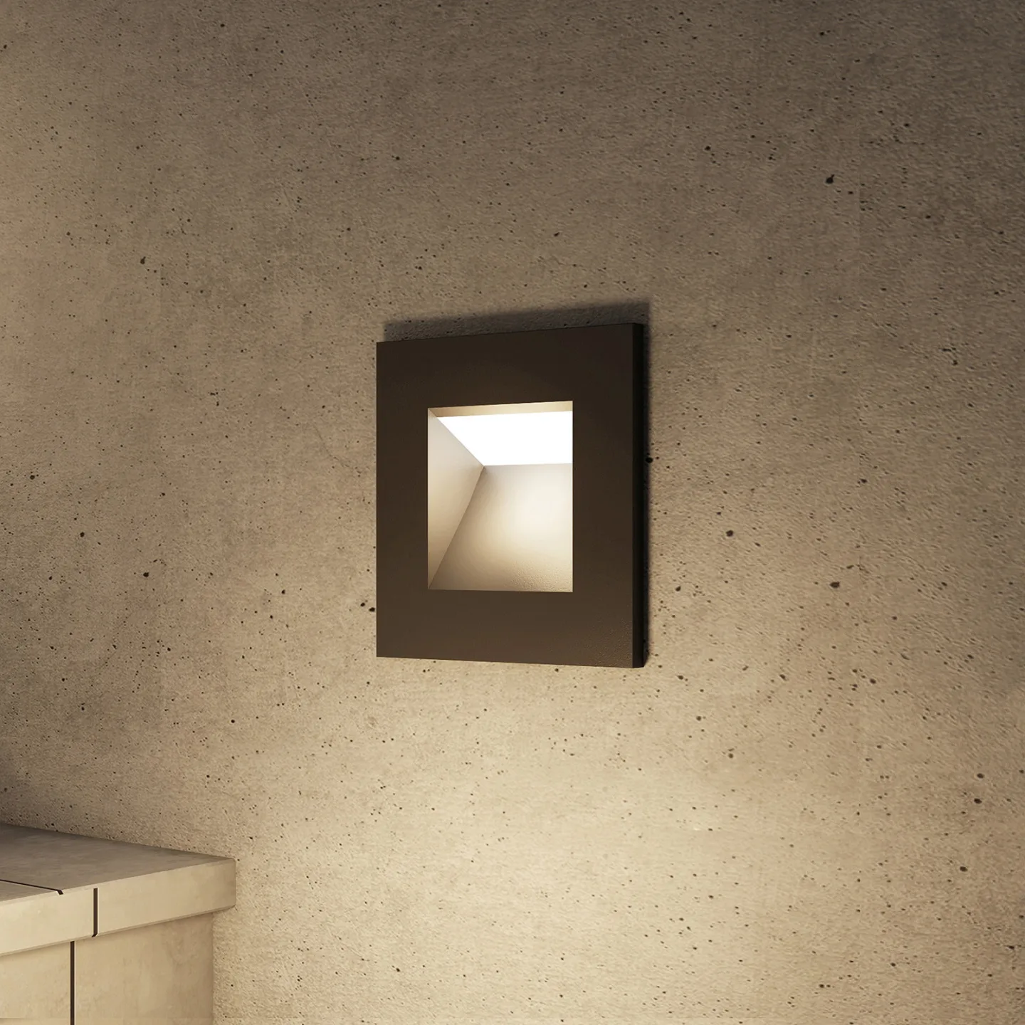 Zamo Einbauwandlampe IP65 Black - Arcchio - Flurbereich - Modern - Metall - Eckig