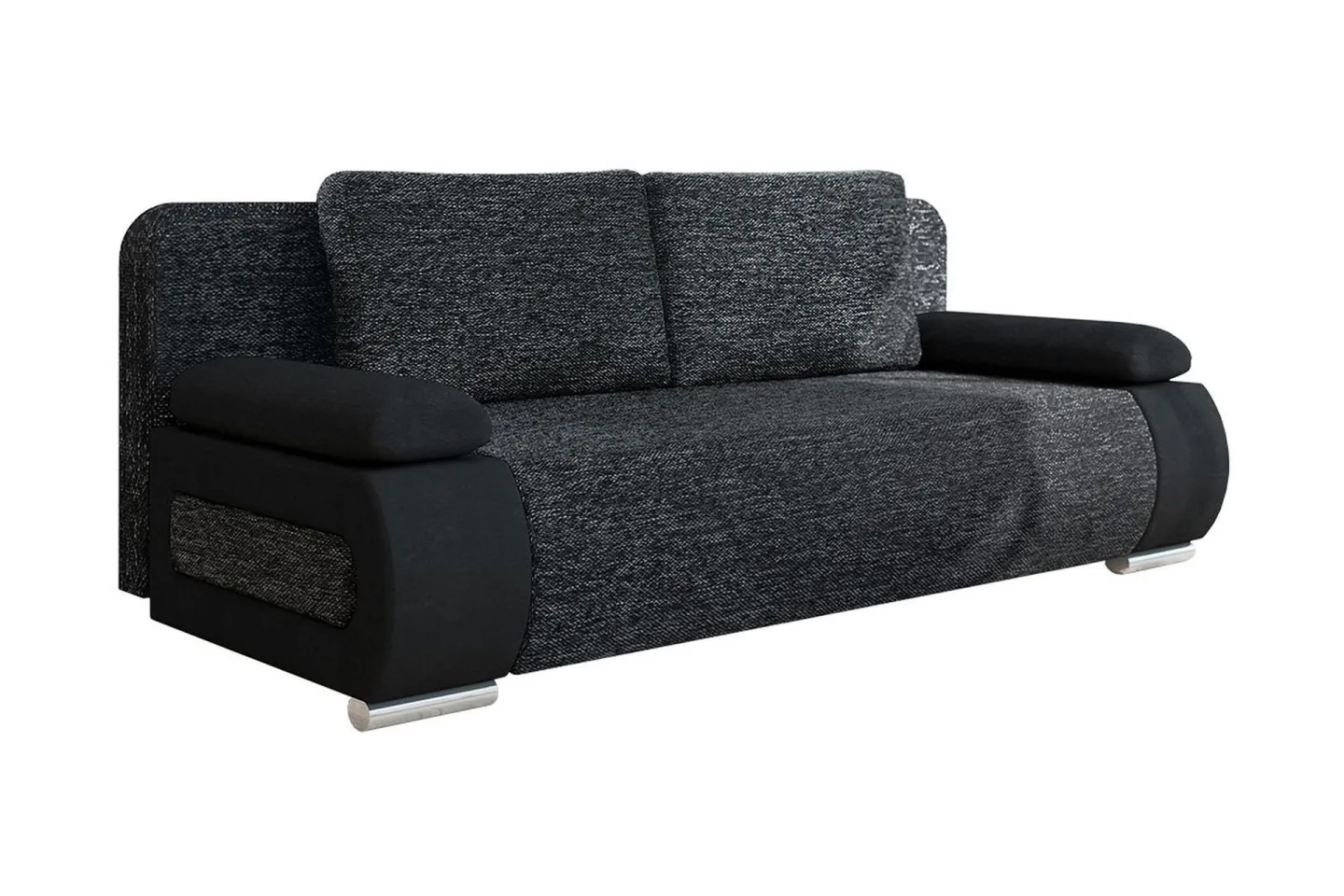 Emma Bäddsoffa 200x94x76 cm - Svart/Grå