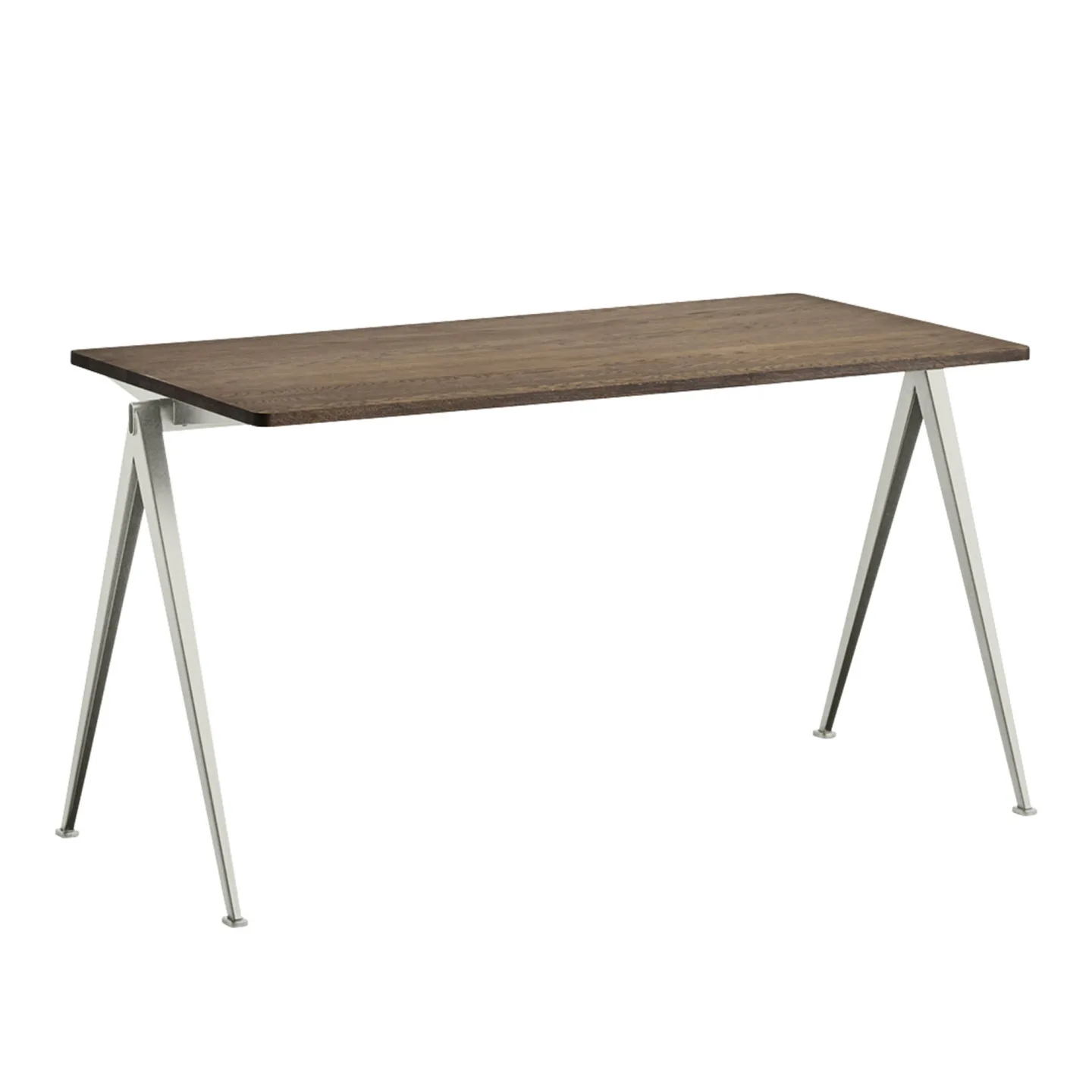 HAY - Pyramid Table 01 - Beige Base - Smoked Oak - 140x65 cm - Skrivbord - Friso Kramer,Wim Rietveld