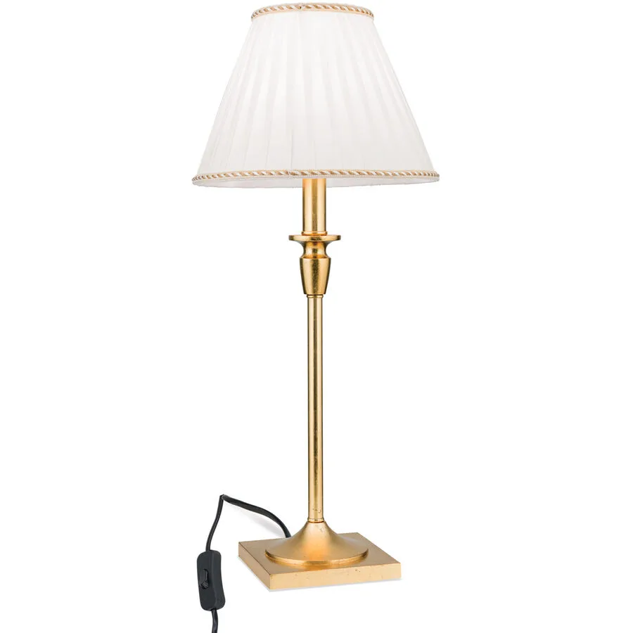 Tischlampe Fonsa Gold 25.4 cm 61 cm - Material: Polyrasin/Textil