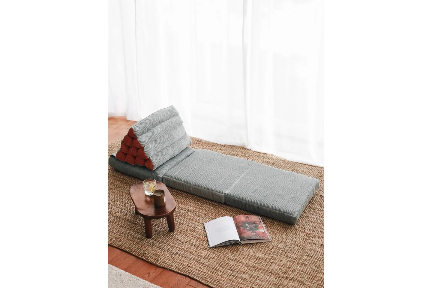 Mangeram Sittpuff 154 cm - Blå