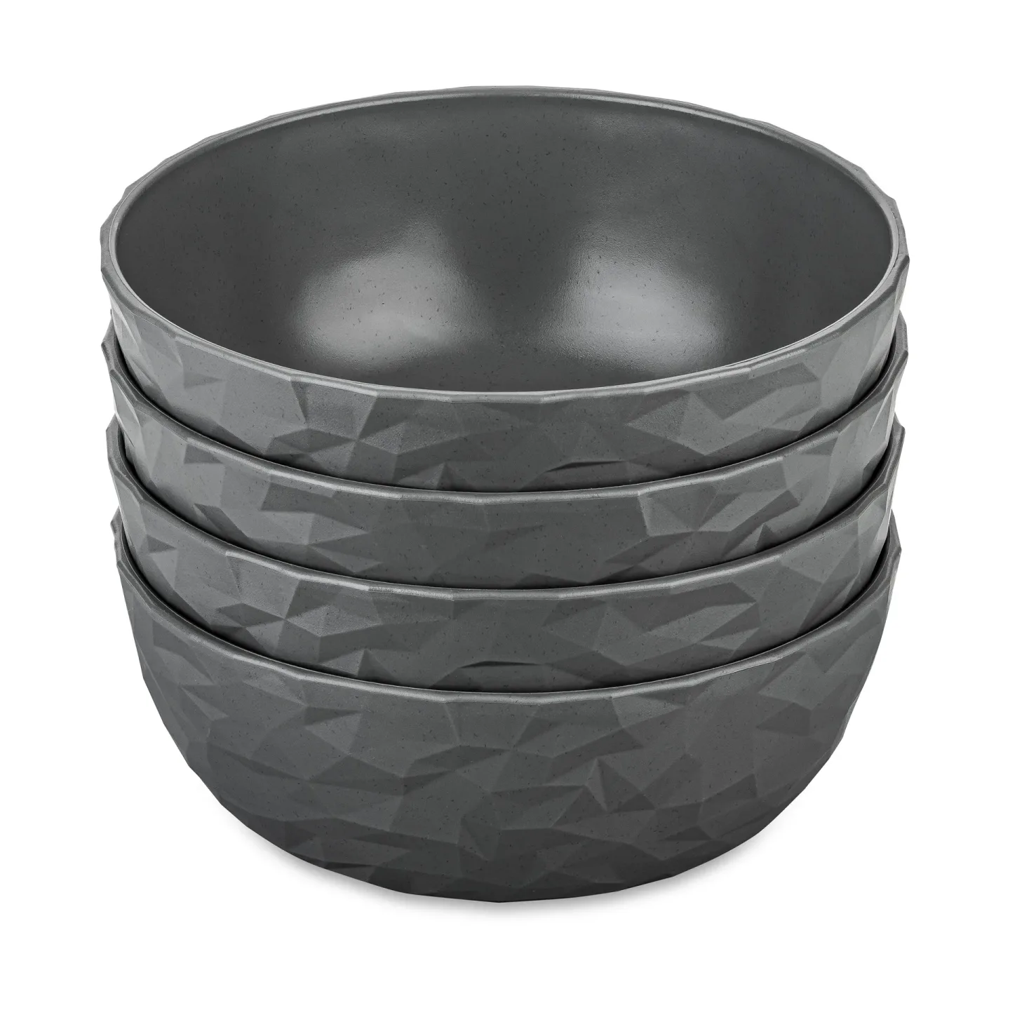 Koziol Club Schale Ø16,2 cm 4er-Pack biozirkulärer Thermoplast Nature ash grey
