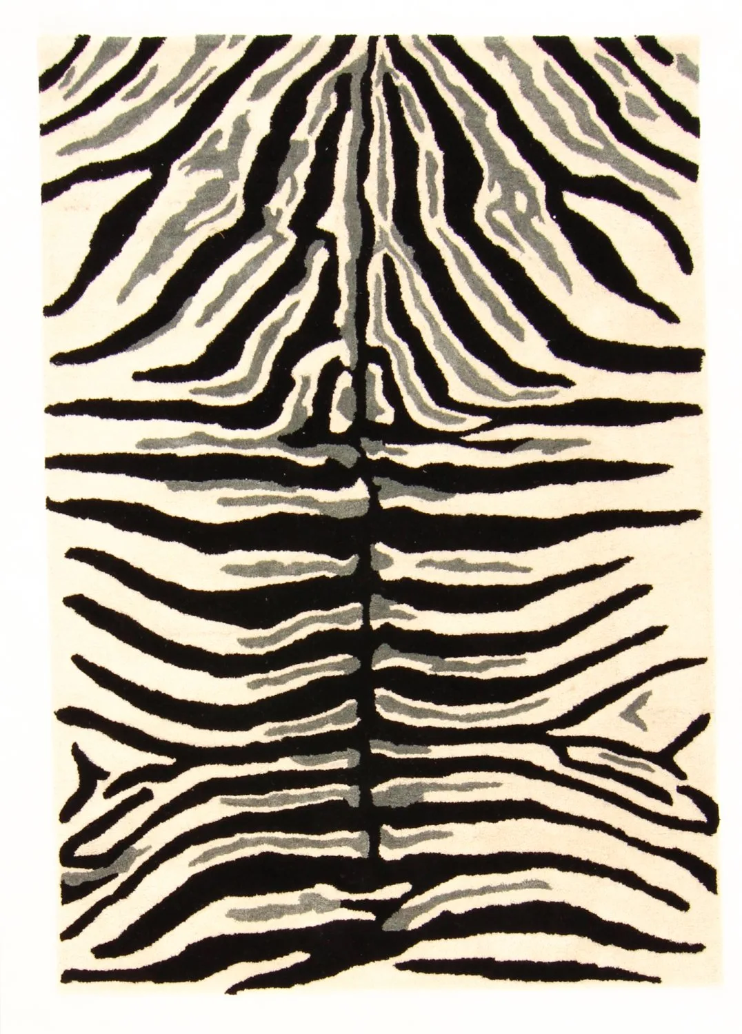Ullteppe - Zebra (Størrelse: 160 x 230 cm)
