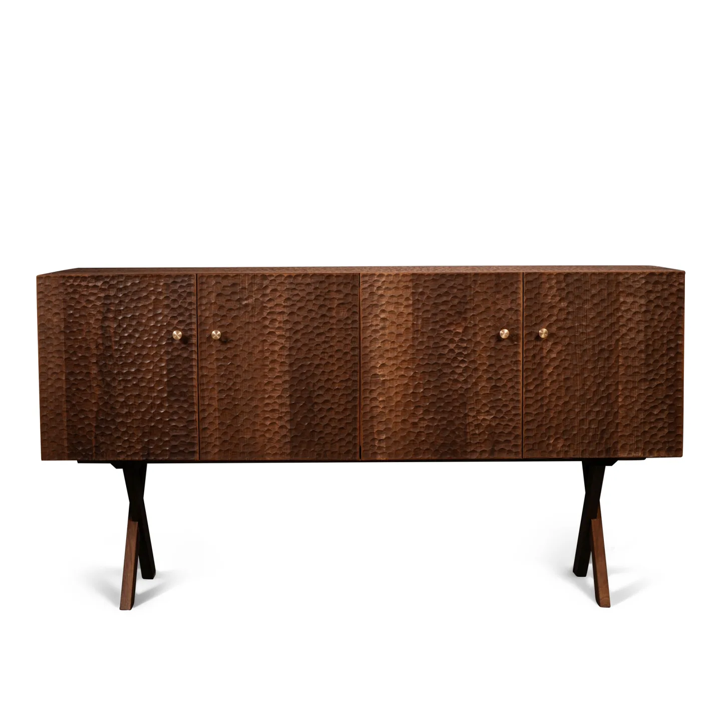 Zanat - Touch sideboard 172 cm massivt trä/oljad valnöt - Skänkar och sideboards - Studioilse - Träfärgad - Trä