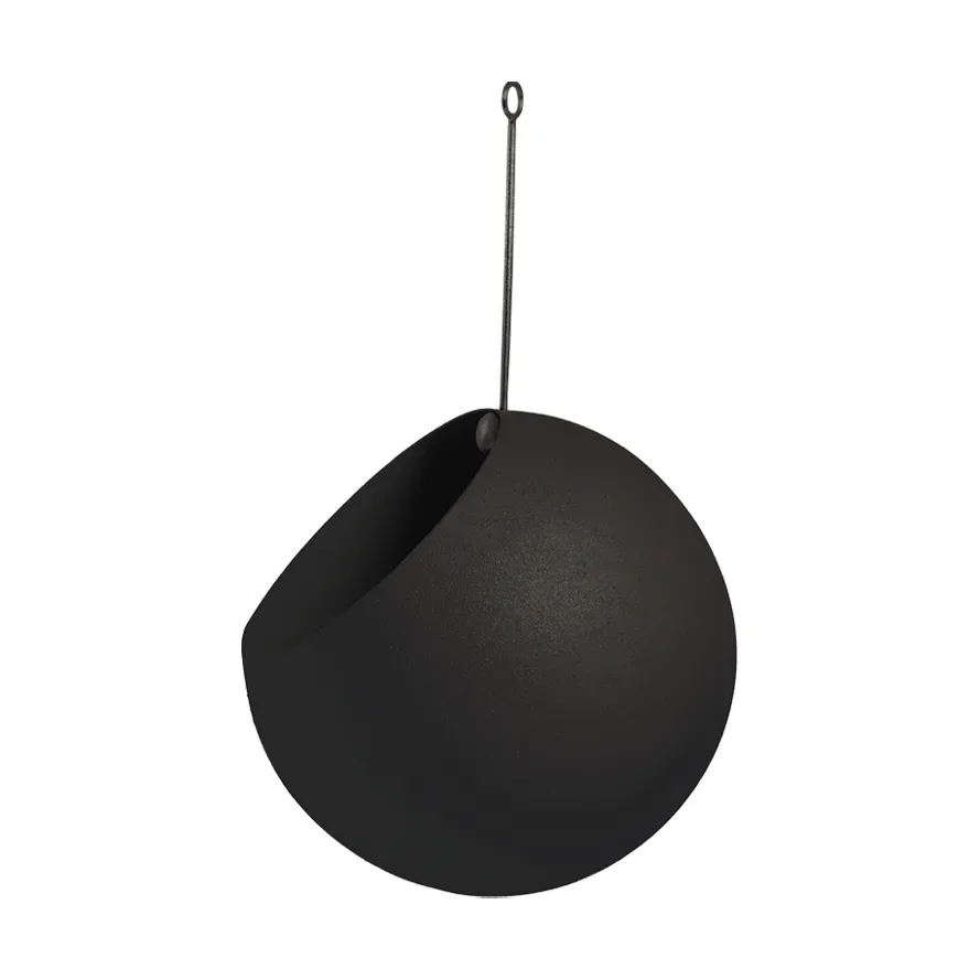 AYTM GLOBE hängender Blumentopf Ø17 cm h28 cm Black