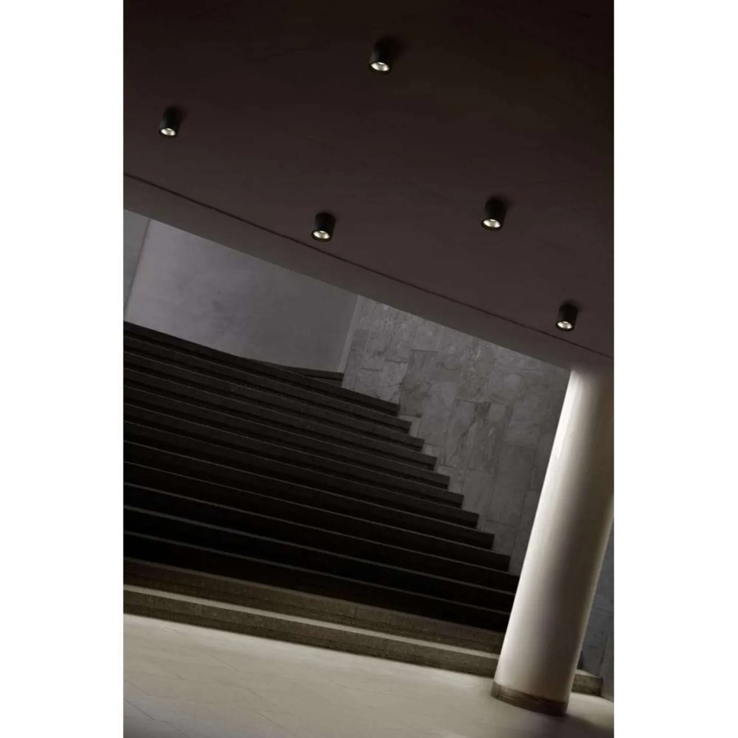 Solo 1 Round Deckenlampe, schwarz, IP54, 8 cm - LIGHT-POINT - Küche - Aluminium