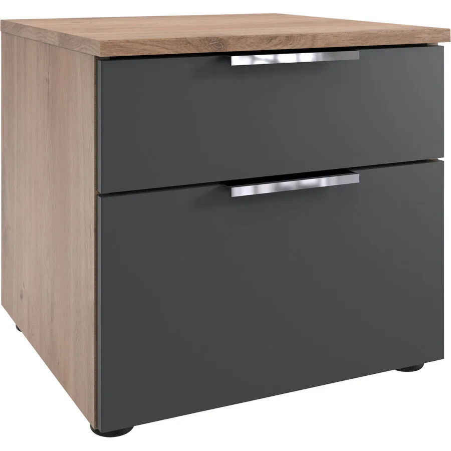 Kommode Sanko Plankeneiche/graphit Holzwerkstoff B 41 H 39 cm