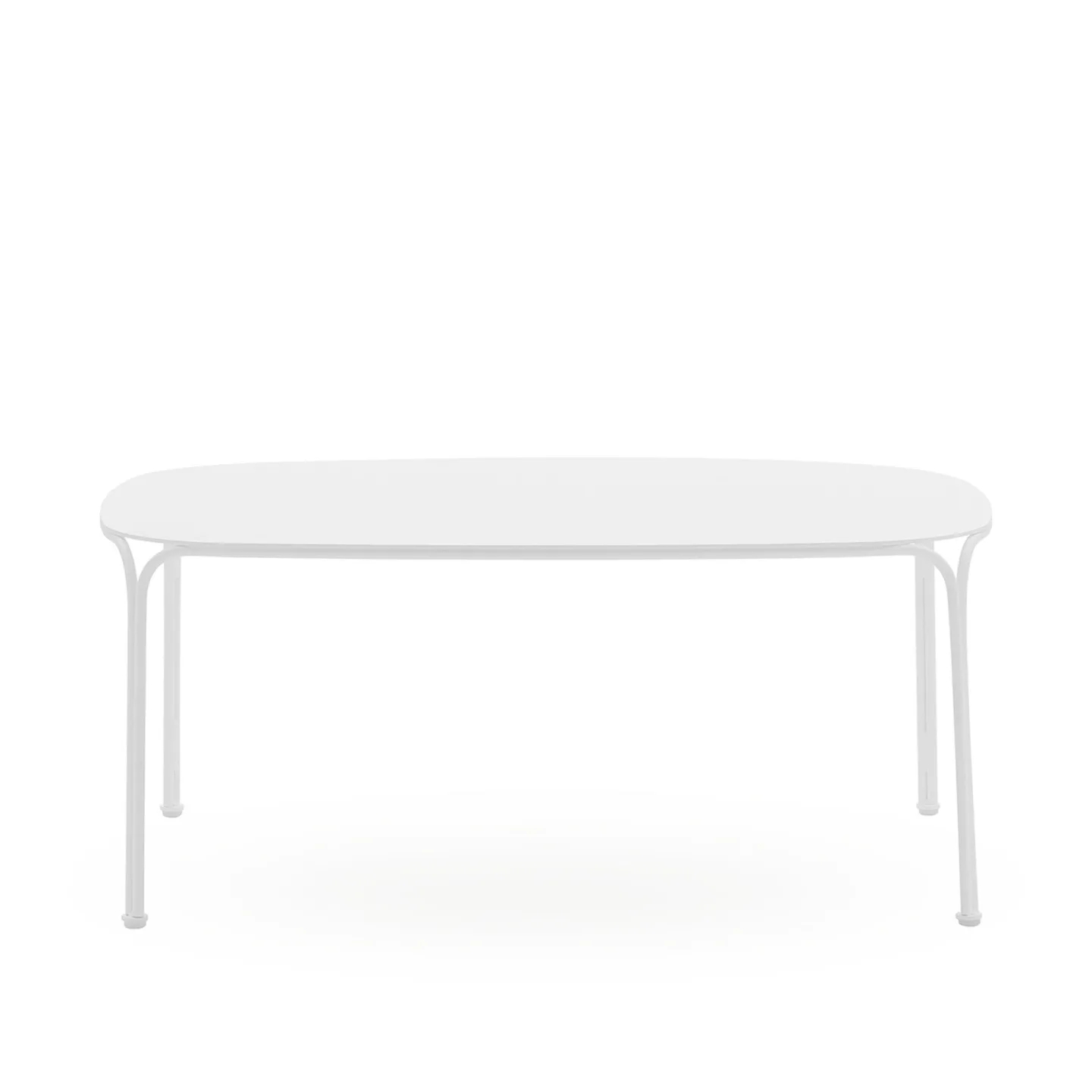 Kartell - Hiray Side Table H38 White - Småbord och sidobord utomhus - Ludovica + Roberto Palomba - Vit - Metall