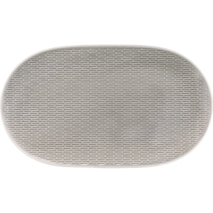 BAUSCHER Servierplatte Scope grau Porzellan Oval B 37.3 cm