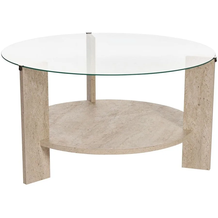 Salontisch Georis Braun/beige marmoriert Glas/Holzwerkstoff B 75 H 40 cm