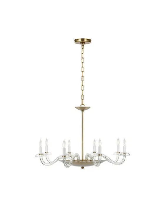 Brigitte Chandelier Antique Brass L