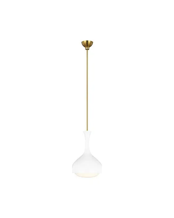 Lucerne One Light Small Pendant White