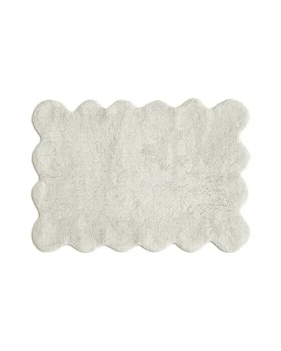 Clam Bath Mat White