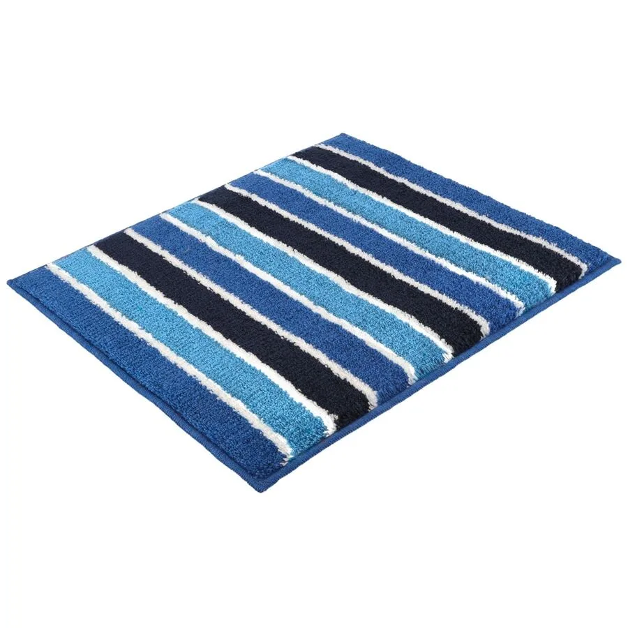 Vossen Badteppich Fancy Reflex Blue Polyacryl 50 x 60 cm Rechteckig