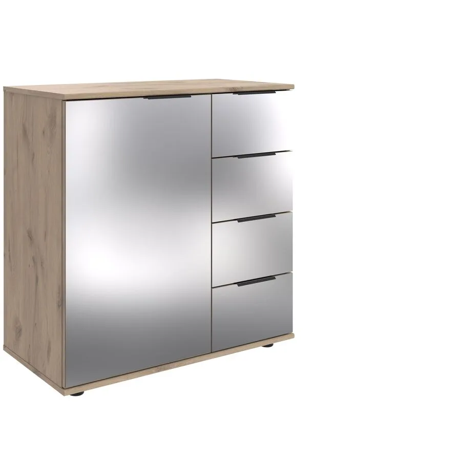 Kommode Metac Eiche Nachbildung Holzwerkstoff B 81 H 83 cm
