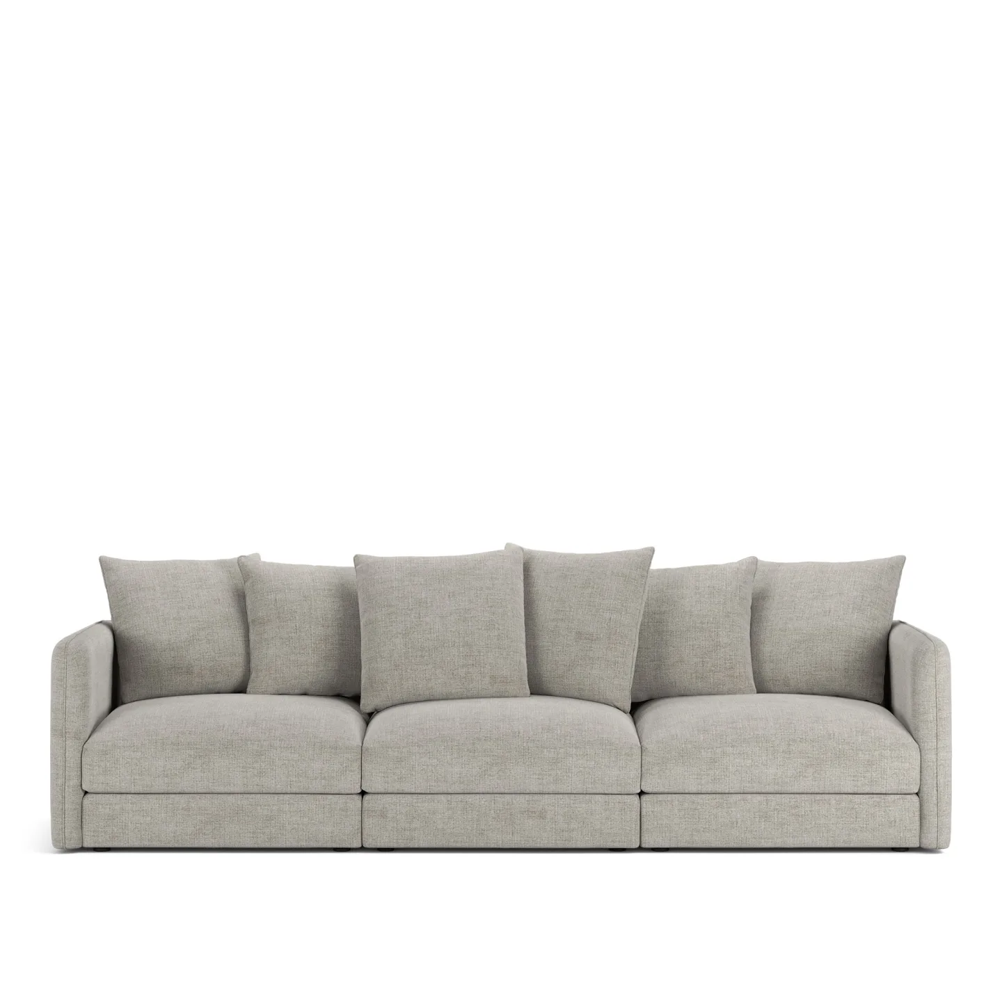 NOGA - Pavarotti 3-Seater, Fixed Cover, Cushion Variant 01, Sienna 103 - Soffor - Grå