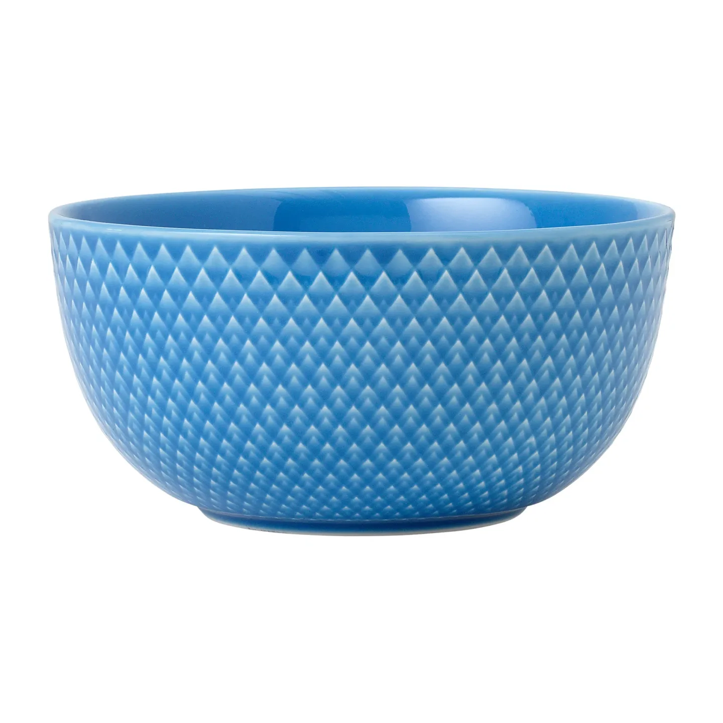 Lyngby Porcelæn Rhombe Schale Ø13cm Blau
