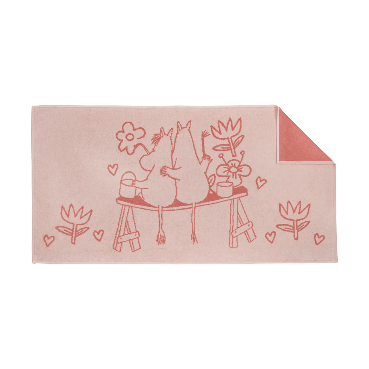 Moomin Arabia Mumin Badehandtuch 70x140cm Liebe rosa