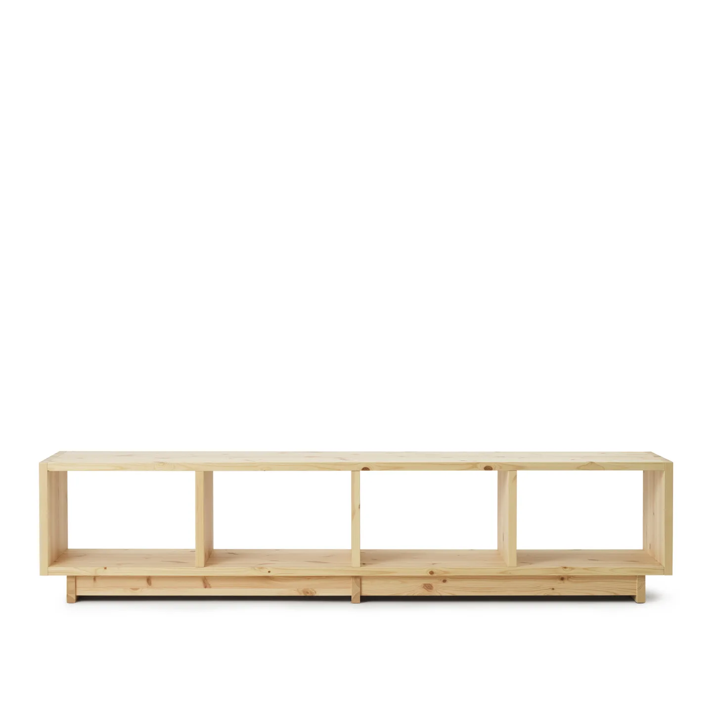 Normann Copenhagen - Fyr Bookcase Low - Pine - Hyllor & Hyllsystem - Simon Legald - Träfärgad - Trä