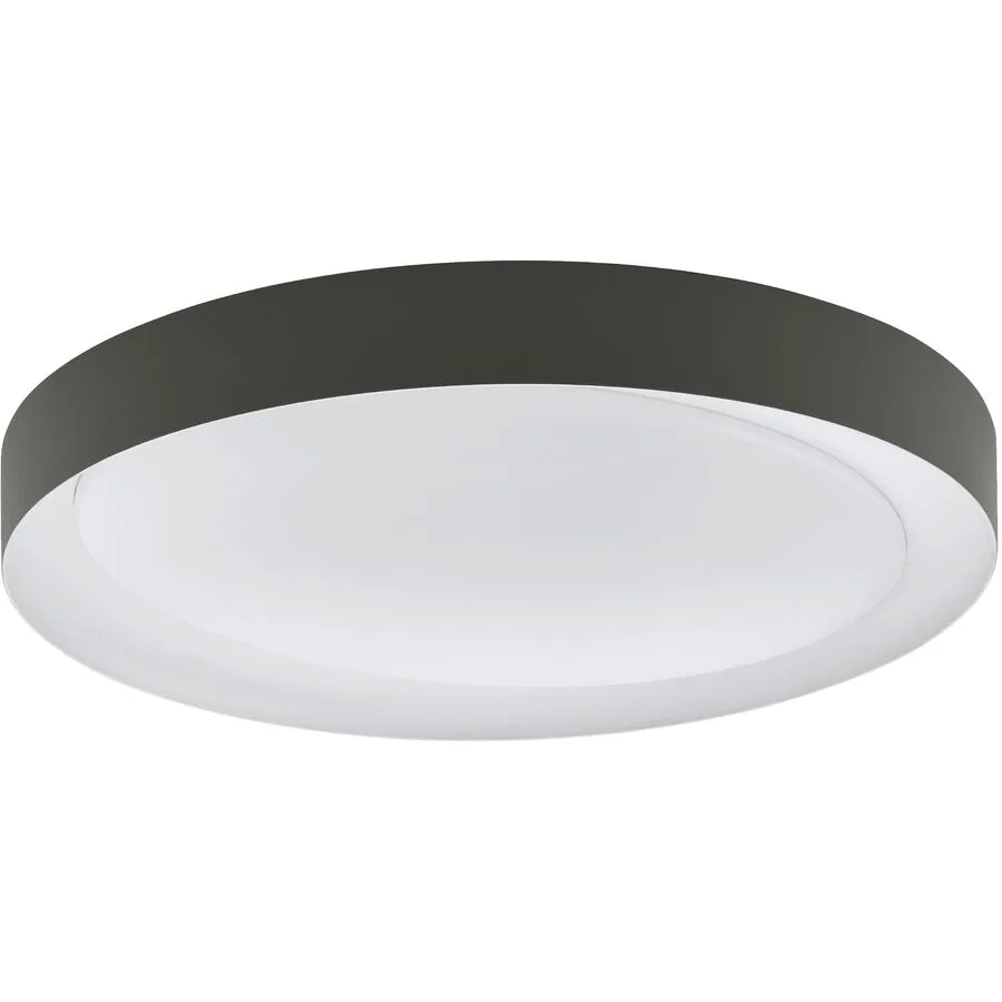 Eglo Deckenlampe Laurito Grau/Weiss Stahl/Kunststoff 49 cm 7 cm - Farbe: Weiss/grauweiss - LED - Material: Kunststoff/Stahl - Deckenlampe- LED