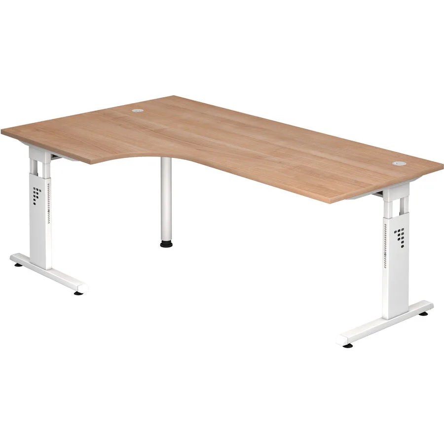 Schreibtisch Office nussbaum Holzwerkstoff B 200 T 120 cm