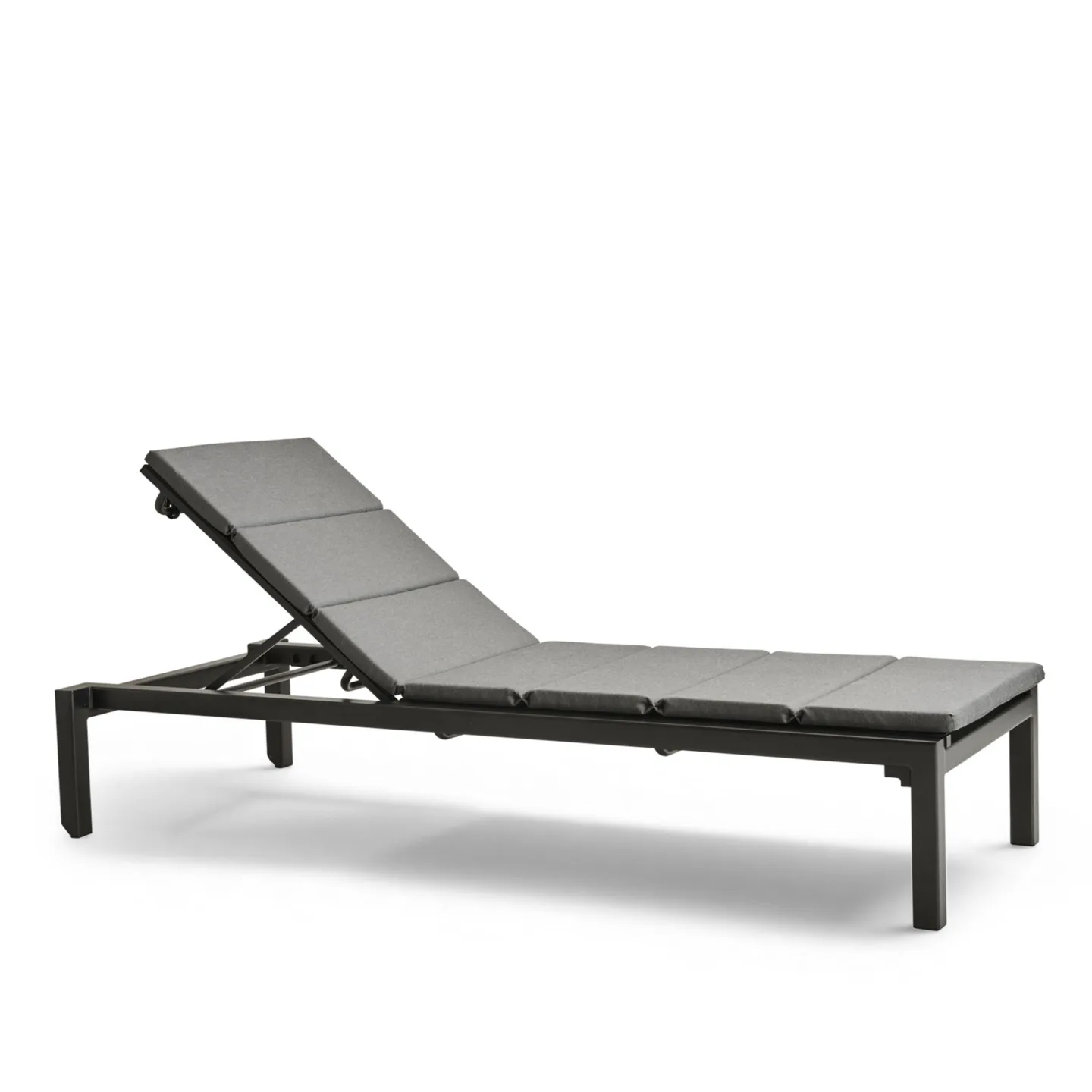 Cane-Line - Relax Dark Grey med dyna Dark Grey - Solsängar - Cane-line Design Team - Metall