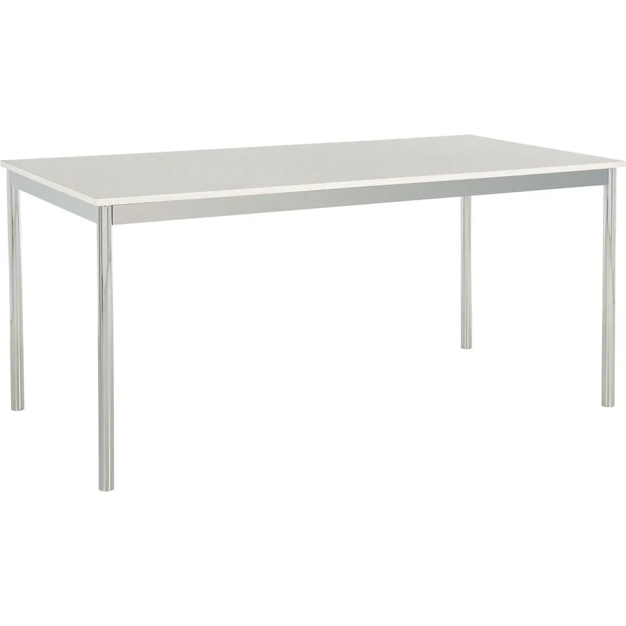 Schreibtisch Cubo weiss, silber Holzwerkstoff B 200 T 80 cm - Möbel Konfigurator: Traummöbel individuell zusammenstellen