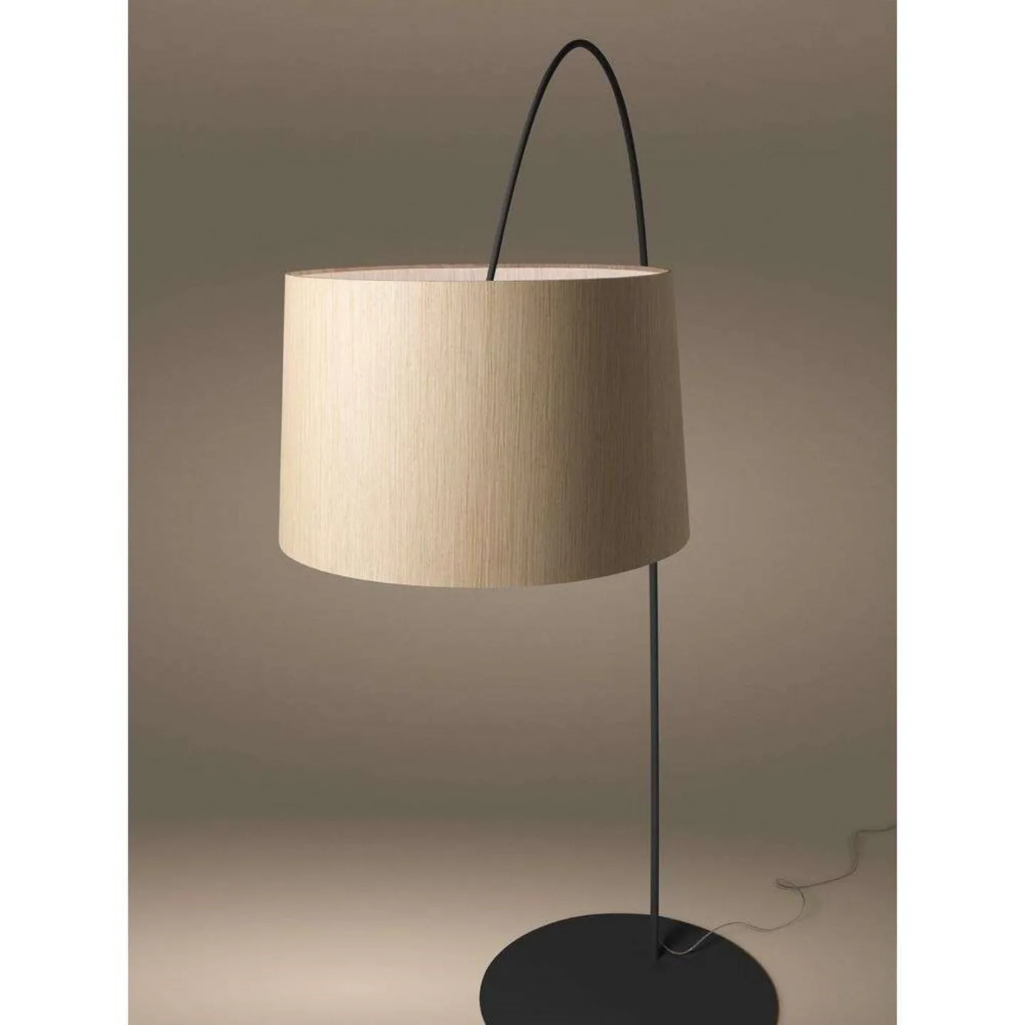 Twiggy LED Golvlampa Black/Wood - Foscarini - Vardagsrum - Metall