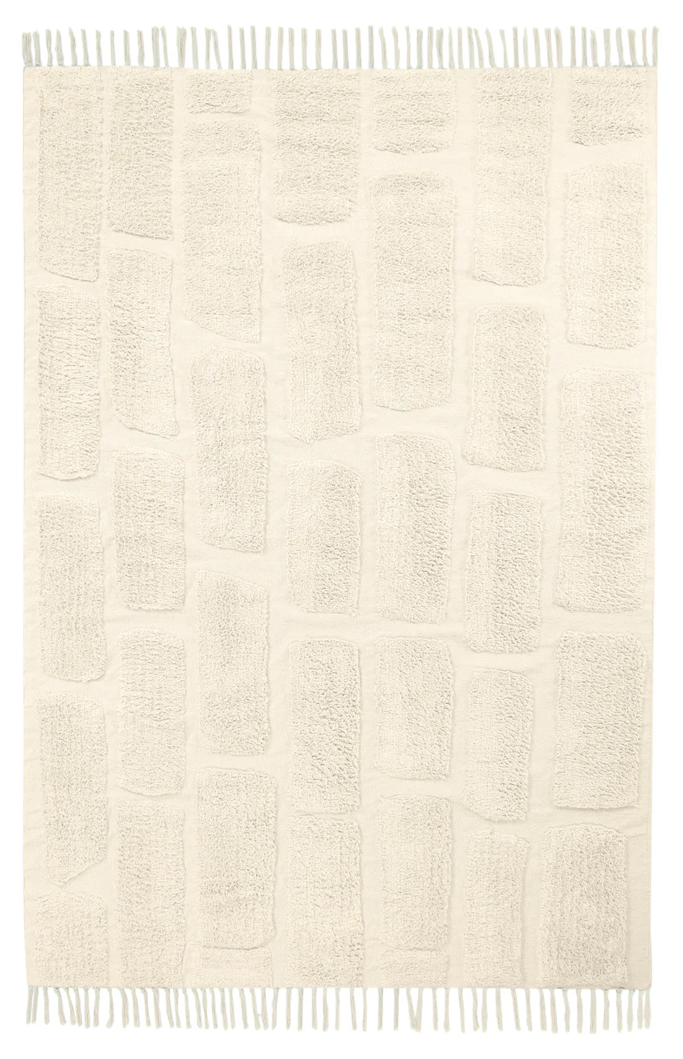 Ryetepper - Cyrus Natural Cotton Shaggy (beige) (Størrelse: 80 x 150 cm)