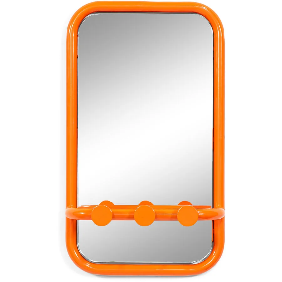 Spinder Design Garderobe Balder orange Stahl/Glas Rechteckig B 35 H 60 cm