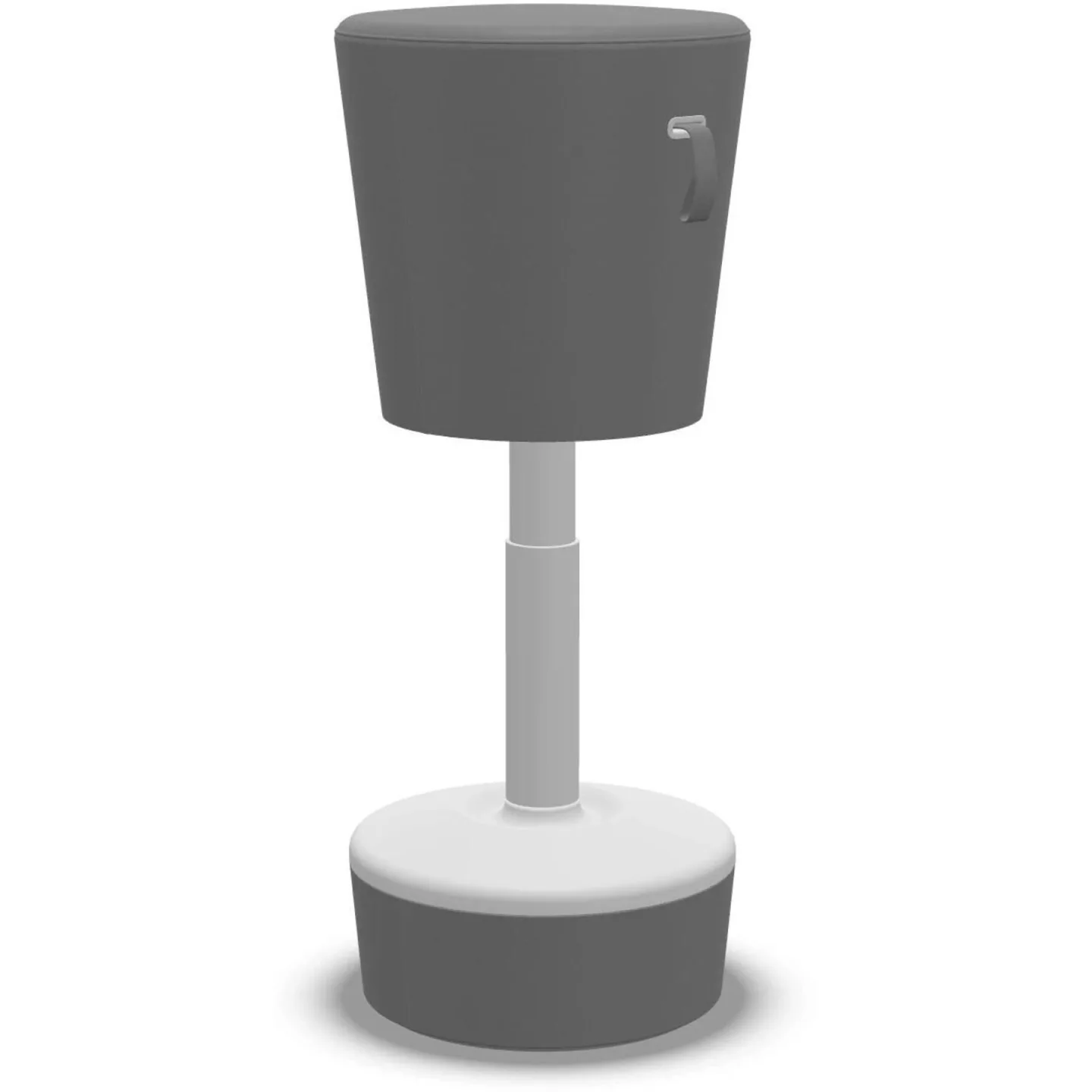 Bürohocker Profim Hellgrau Kunststoff/Metall H 60 cm - Bürohocker