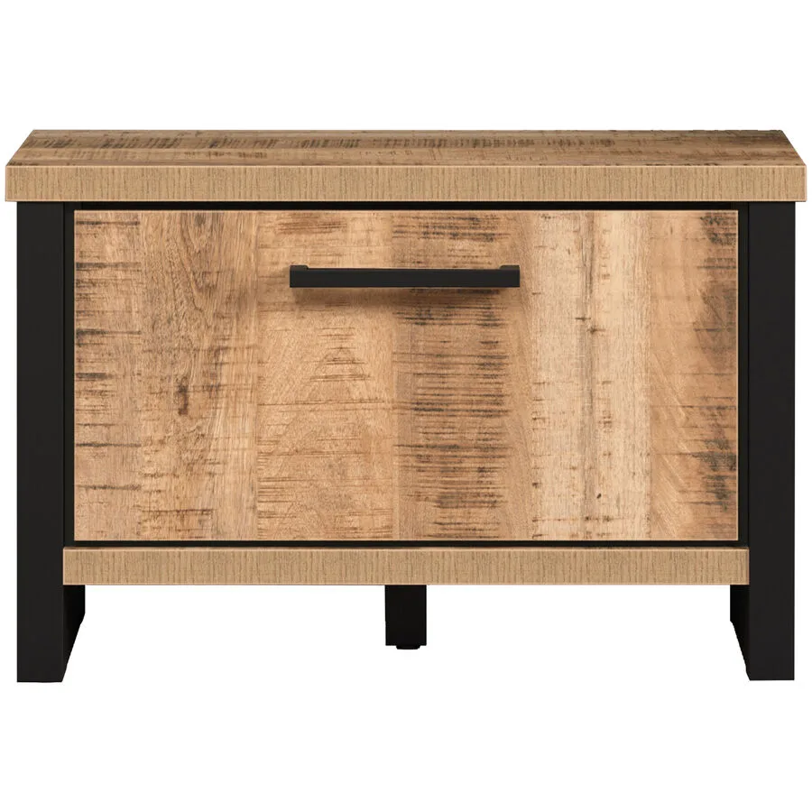 Schuhbank Rhodes braun/schwarz Holzwerkstoff B 73 H 47 cm