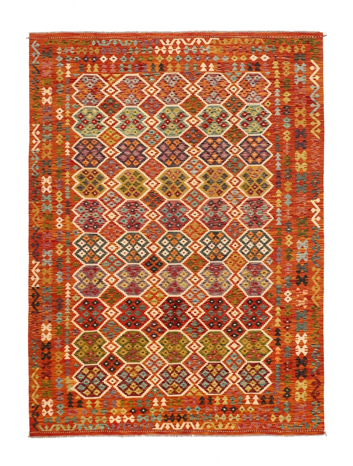 Orientalsk kelimteppe 342 x 252 cm (Størrelse: 342 x 252 cm)