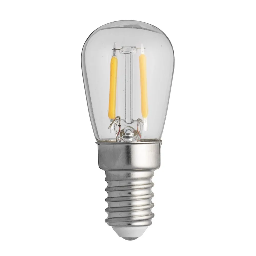 Päronlampa LED Klar 2,2W 2700K dimbar E14
