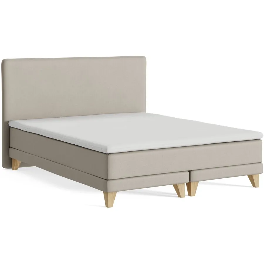 Boxspringbett President taupe Stoff 160 x 200 cm - Möbel Konfigurator: Traummöbel individuell zusammenstellen