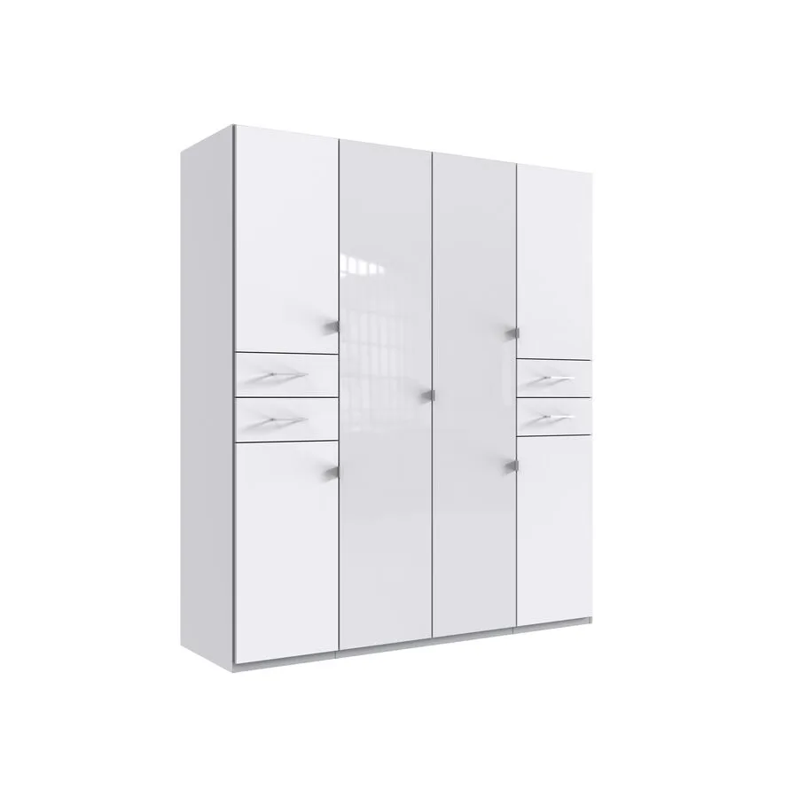 Kleiderschrank Dragon weiss Holzwerkstoff B 180 cm