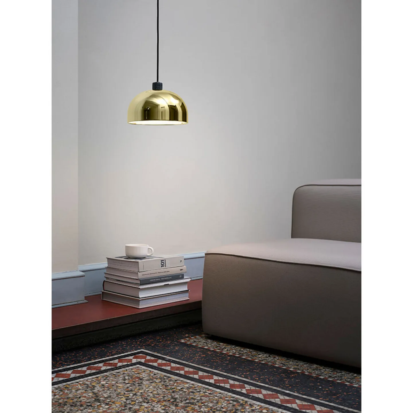 Normann Copenhagen Grant pendel black, liten- stål, granit